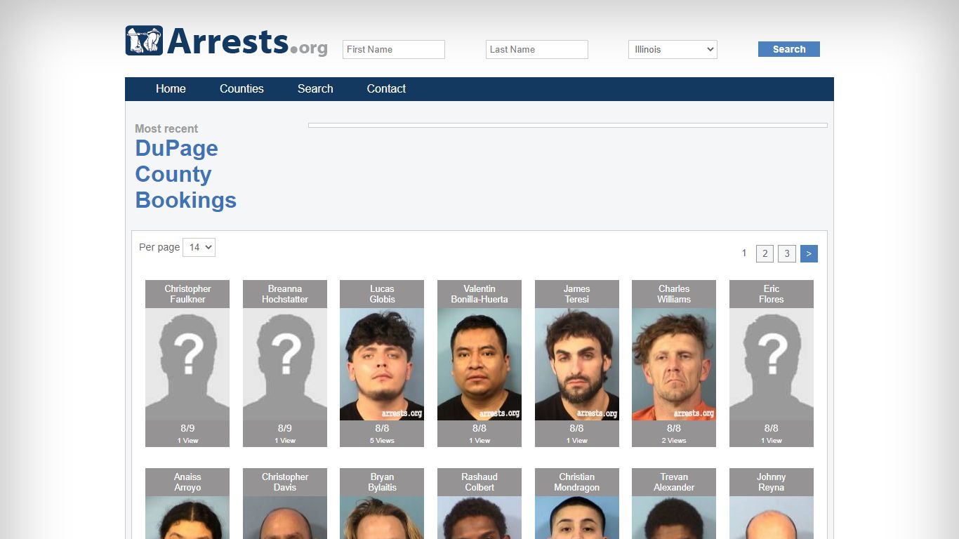 DuPage County Arrests and Inmate Search